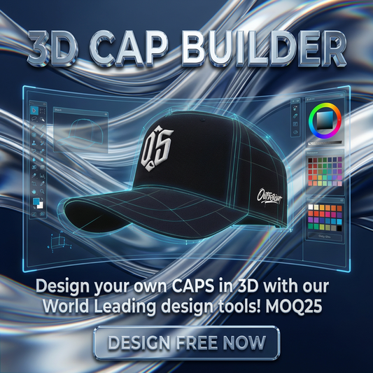 DIY CUSTOM CAPS IN 3D - 100% CUSTOMIZABLE - MOQ25