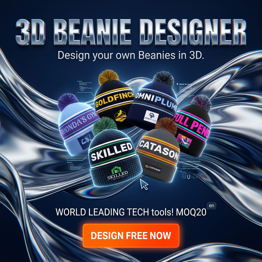 DIY CUSTOM BEANIES/TOQUES IN 3D - MOQ20